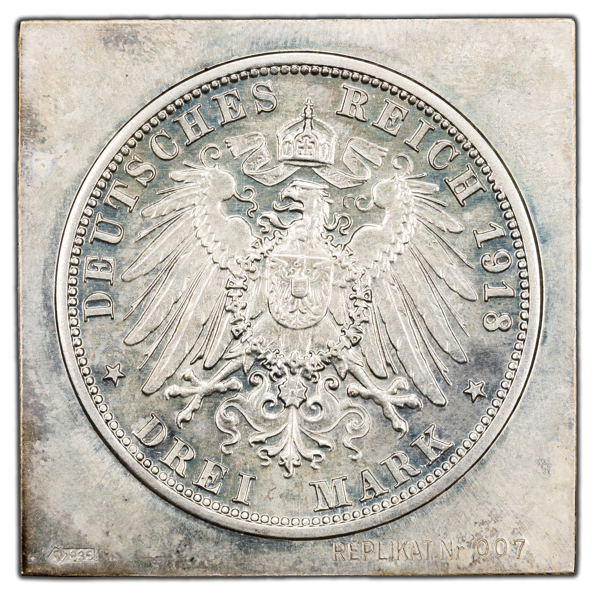 SOLD Germany 1918 Restrike 3 Mark Klippe Silver Coin - The Toronto Coin ...