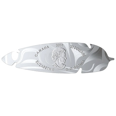 Canada 2019 $20 The Eagle Feather .9999 Fine Silver Coin