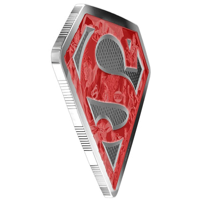Canada 2017 $100 DC Comics Originals: Superman's Shield .9999 Fine Silver Coin