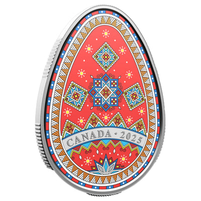 Canada 2025 $20 Pysanka Egg .9999 Fine Silver Coin