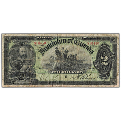 SOLD $2 1897 Dominion of Canada Note Boville DC-14c - Fine