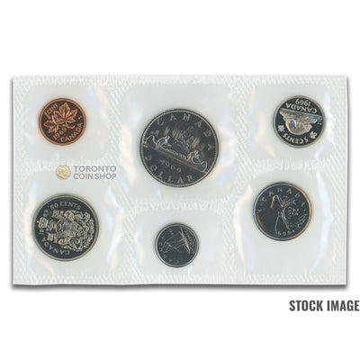 Canada 1969 6-Coin PL Proof-Like Mint Coin Set - Envelope + COA