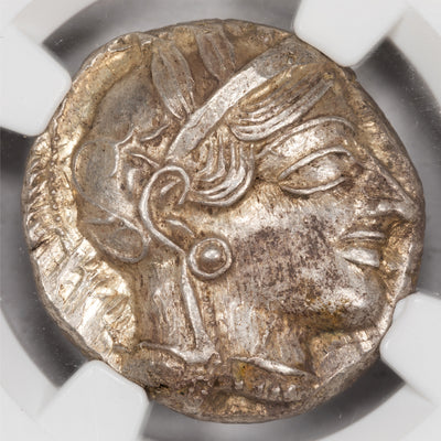 SOLD Ancient Greece 440-404 BC Athens Athena Owl Tetradrachm Coin - NGC Choice AU