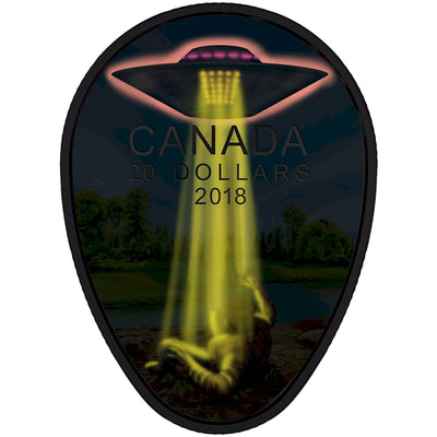 Canada 2018 $20 Unexplained Phenomena: Falcon Lake Incident .9999 Silver Coin