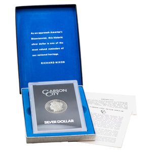 SOLD United States 1881-CC $1 Morgan Silver Dollar Coin - GSA With Box and COA
