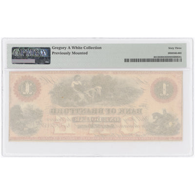 SOLD $1 1859 Bank of Brantford Canada Note #40-12-02R - PMG UNC-63