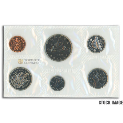 Canada 1968 6-Coin PL Proof-Like Mint Coin Set - Envelope + COA