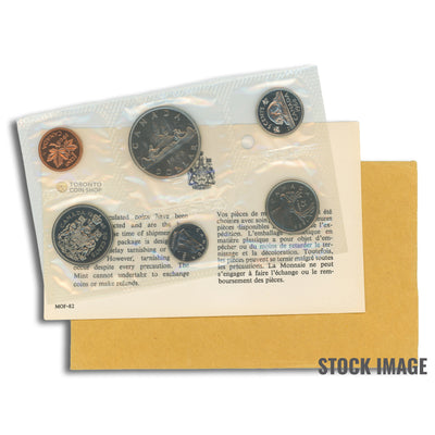 Canada 1968 No Island 6-Coin PL Proof-Like Mint Coin Set - Envelope + COA