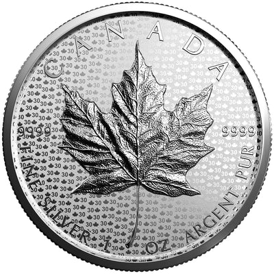 Canada 2018 $5 2-Coin 30th Anniversary of the Silver Maple Leaf .9999 Fine Silver Set (damaged box)