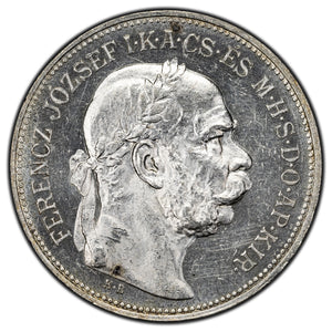 SOLD Hungary 1912 2 Korona Silver Coin KM #493