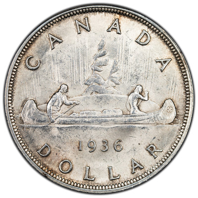 SOLD Canada 1936 $1 Silver Dollar Coin - MS-63