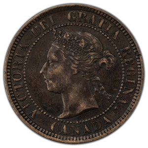 SOLD Canada 1884 1 Large Cent Coin - VF-30