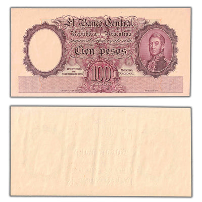 Argentina 1935 100 Pesos Face Proof Note P #267p