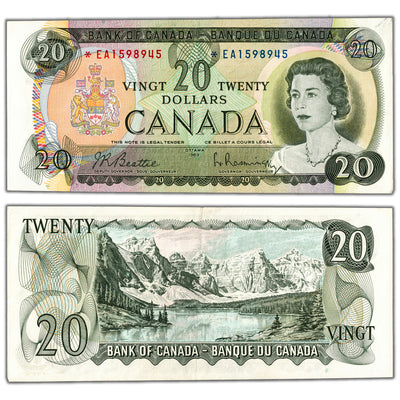 $20 1969 Bank of Canada Note *EA Replacement Prefix BC-50aA - EF/AU