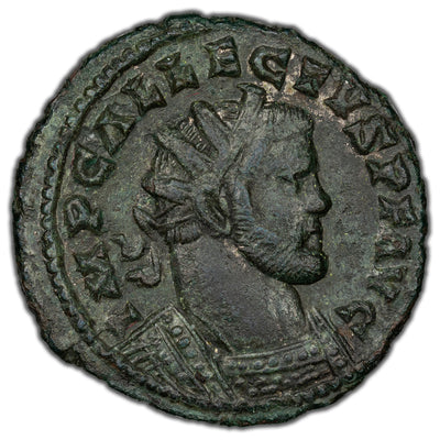 Ancient Rome Imperial AD 293-6 Allectus Quinarius RIC 128