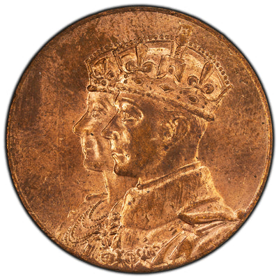 Canada 1939 Royal Visit Bronze Medallion 25mm - Choice Uncirculated