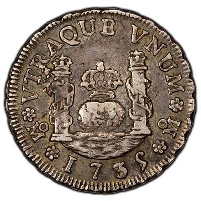 SOLD Mexico 1735 Mo One Real Silver Coin