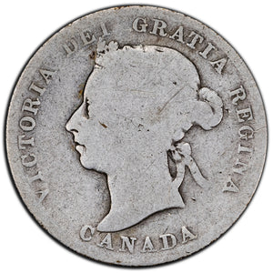 SOLD Canada 1888 25 Cents Quarter Silver Coin - AG