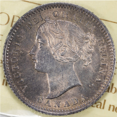 Canada 1901 10 Cents Dime Silver Coin - ICCS MS-65