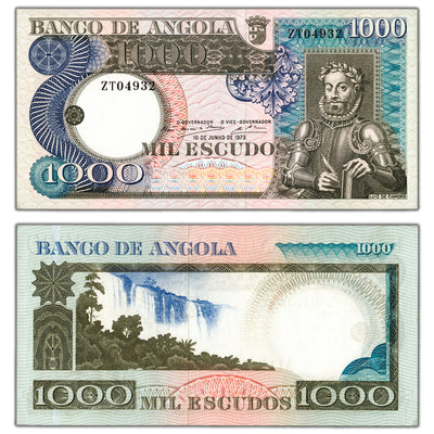 Angola 1973 1000 Escudos Note P #108 - AU/UNC
