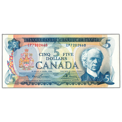 $5 1972 Bank of Canada Note Lawson-Bouey CP Prefix BC-48b - Ch UNC