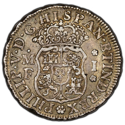 SOLD Mexico 1735 Mo One Real Silver Coin