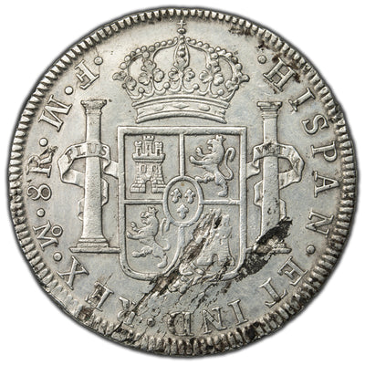 SOLD Mexico 1772 Mo-FM 8 Reales Silver Coin KM #106.1 - Cleaned