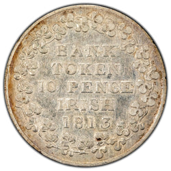Ireland 1813 10d Ten Pence Bank Token S-6618