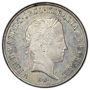 SOLD Hungary 1848 KB 20 Krajczar Silver Coin - War of Independence Issue