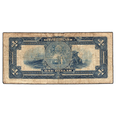SOLD $1 1920 Government of Newfoundland Canada Note NF-12b