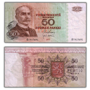 SOLD Finland 1977 50 Markka Note P #108a (39)