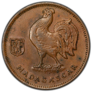 Madagascar 1943 50 Centimes Coin KM #1
