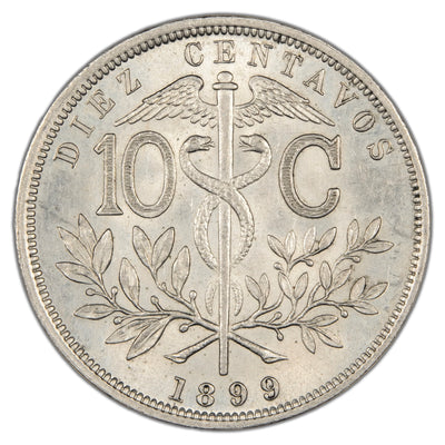 Bolivia 1899 10 Centavos Coin