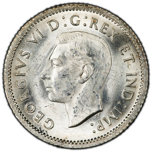SOLD Canada 1938 10 Cents Dime Silver Coin - MS-62