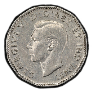 SOLD Canada 1947 Dot 5 Cents Nickel Coin - Fine