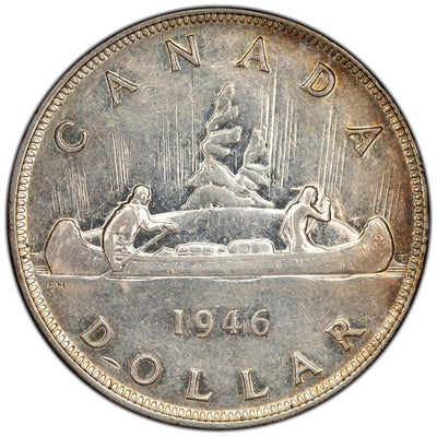 SOLD Canada 1946 $1 Silver Dollar Coin - Extra Fine