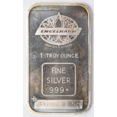 SOLD Engelhard TD Bank 1oz .999 Fine Silver Bar - Sealed