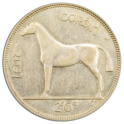 Ireland 1934 1/2 Half Crown Silver Coin - EF