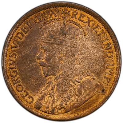 Canada 1914 1 Large Cent Coin - MS-62