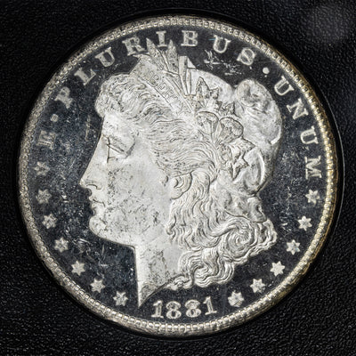SOLD United States 1881-CC $1 Morgan Silver Dollar Coin - GSA With Box and COA Strong Cameo