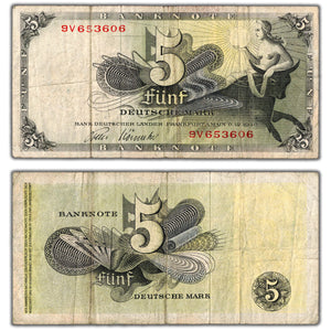 Germany 1948 5 Five Mark Note P #13i - Circulated