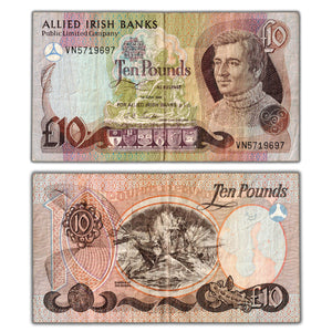 SOLD Ireland Allied Irish Banks PLC. 1988 10 Pounds Note P #7a