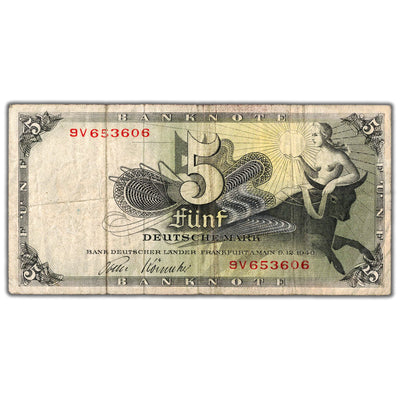 Germany 1948 5 Five Mark Note P #13i - Circulated