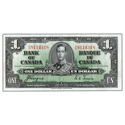 $1 1937 Bank of Canada Note Coyne-Towers O/N Prefix BC-21d - VF+