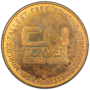 SOLD Canada Toronto CN Tower Medal 51mm - Jacques Cartier Mint