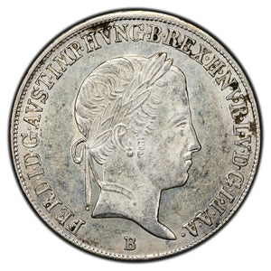 SOLD Hungary 1847-B 20 Krajczar Silver Coin KM #422