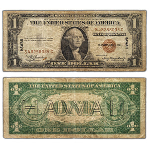 SOLD United States 1935 $1 Hawaii Silver Certificate Note