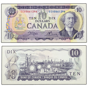 SOLD $10 1971 Bank of Canada Note Crow-Bouey EEV Prefix BC-49d - AU