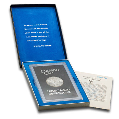 SOLD United States 1883-CC $1 Morgan Silver Dollar Coin - GSA With Box and COA