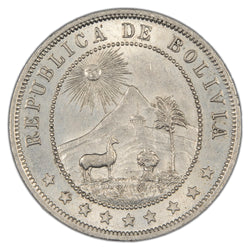 Bolivia 1899 10 Centavos Coin